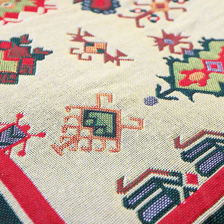 

Boho Sofa Towel Cotton Linen Fabric Jacquard Single Double Sofa Cover Dust Cover Multi-function Blanket