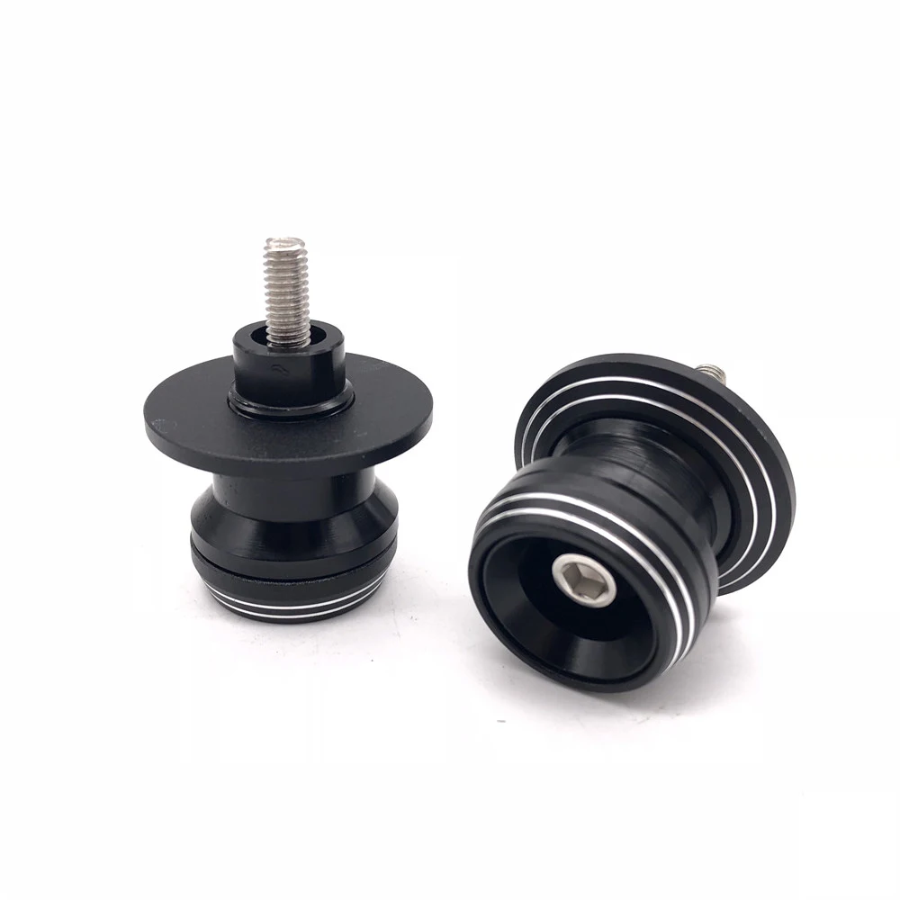 

1 Pair 6MM 8MM Motorcycle Swingarm Sliders Spools CNC Aluminum Swing Arm Paddocks Stand Bobbins Green Blue Silver Gold Red