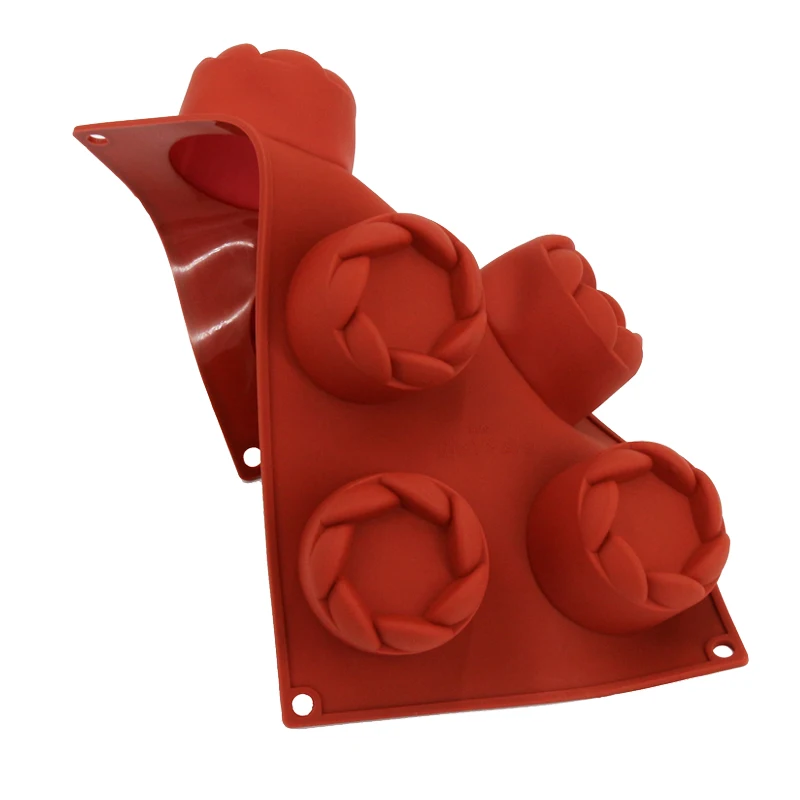 6 полостей цилиндрическая гирлянда силиконовая форма для выпечки торта Мусса