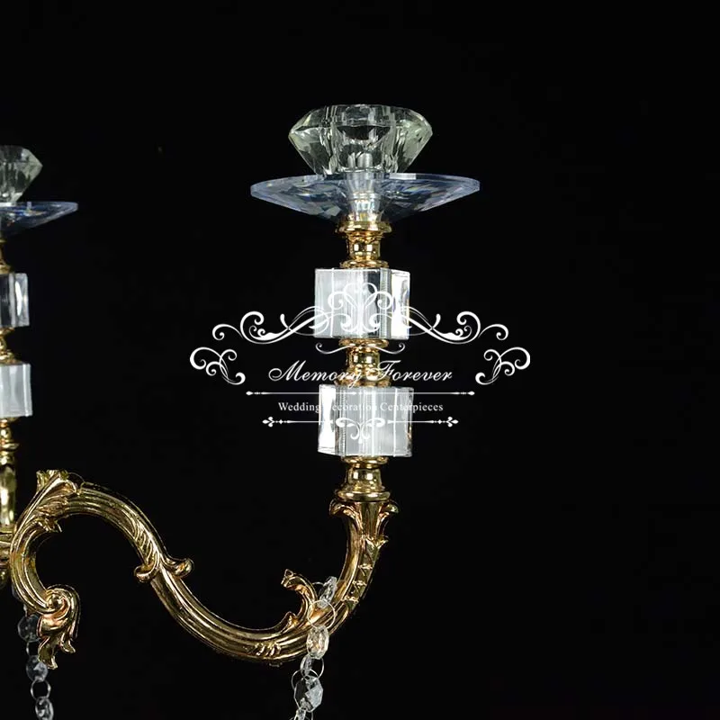 78cm Tall Crystal Candelabra Wedding Centerpieces 5 Arms Candle Holder Wholesale Wedding Decoration Centerpiece Buy At The Price Of 680 00 In Aliexpress Com Imall Com