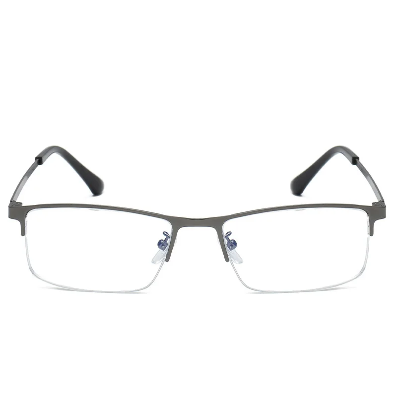 Near Short Sighted Distance Glasses Myopia Half Frame Alloy Blue Light Blocking Computer Eyeglass Business Style for Men Women | Аксессуары