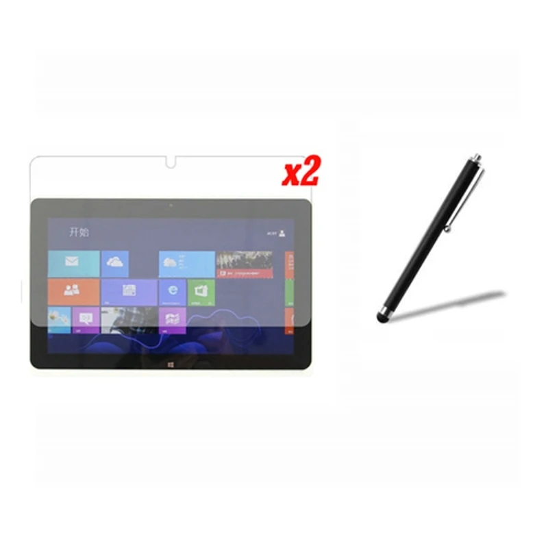 3в1 2x прозрачная защитная пленка для ЖК экрана + 1x Стилус Acer Iconia Tab 10 1 W510 W511