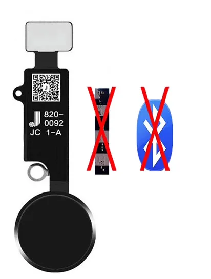 Black Новинка JC универсальная Кнопка Home Flex для iPhone 7G 7P 8G 8 Plus Кнопка возврата с функцией возврата конечное решение без Bluetooth - Цвет: Black