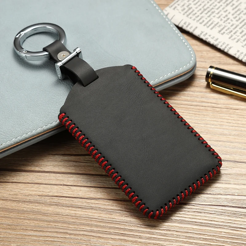 High quality Top Layer Leather key cover OEM 2004-2020 For Nissan Teana MURANO car case holder intelligent accessories | Автомобили и