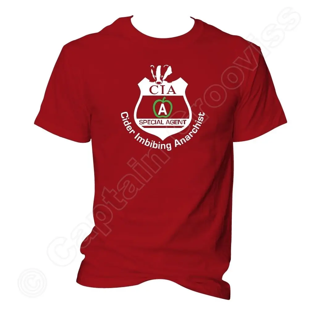 Новинка 2019 мужская хлопковая одежда с коротким рукавом футболки топы значок Cia