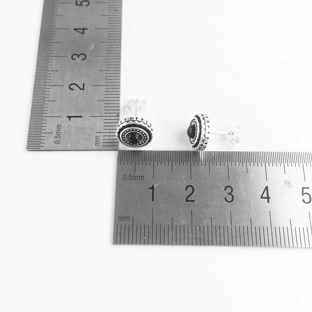 Женские и мужские серьги гвоздики из серебра 925 пробы с камнями|Серьги-гвоздики| |