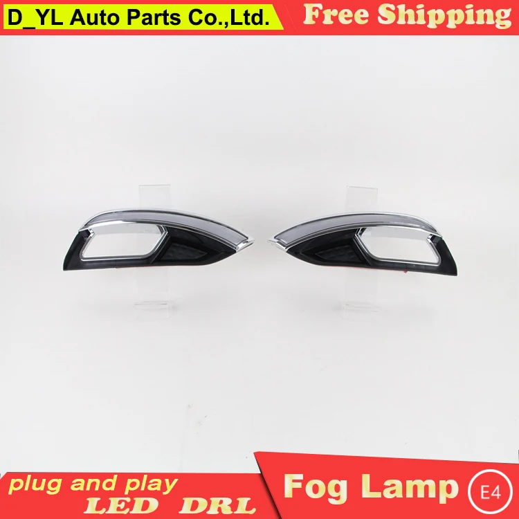 Car styling For Kia K3 2013-2014 LED DRL led fog lamps daytime running lights High brightness guide A tusk | Автомобили и