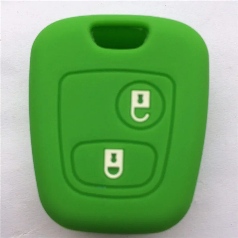 2 кнопки силиконовый резиновый чехол для автомобильного ключа Citroen C1 C2 C3 Pluriel C4 C5 C8