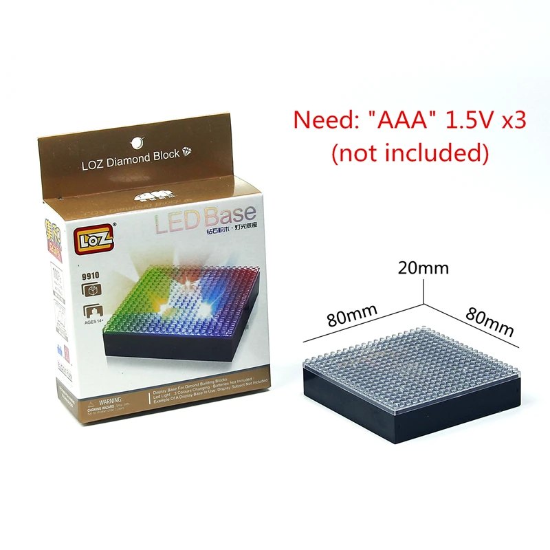 LOZ Алмазные витрина бокс для моделей игрушки с светодио дный строительные блоки