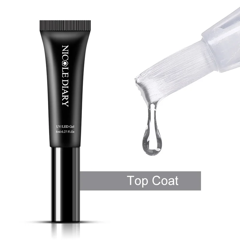 top coat NICOLE DIARY 8 мл 5D Гель-лак для ногтей с эффектом «кошачий глаз» Магнитный замачивающий УФ Гель-лак для ногтей звездное небо нефритовый эффект лак черная основа требуется 5 мл - Цвет: top coat