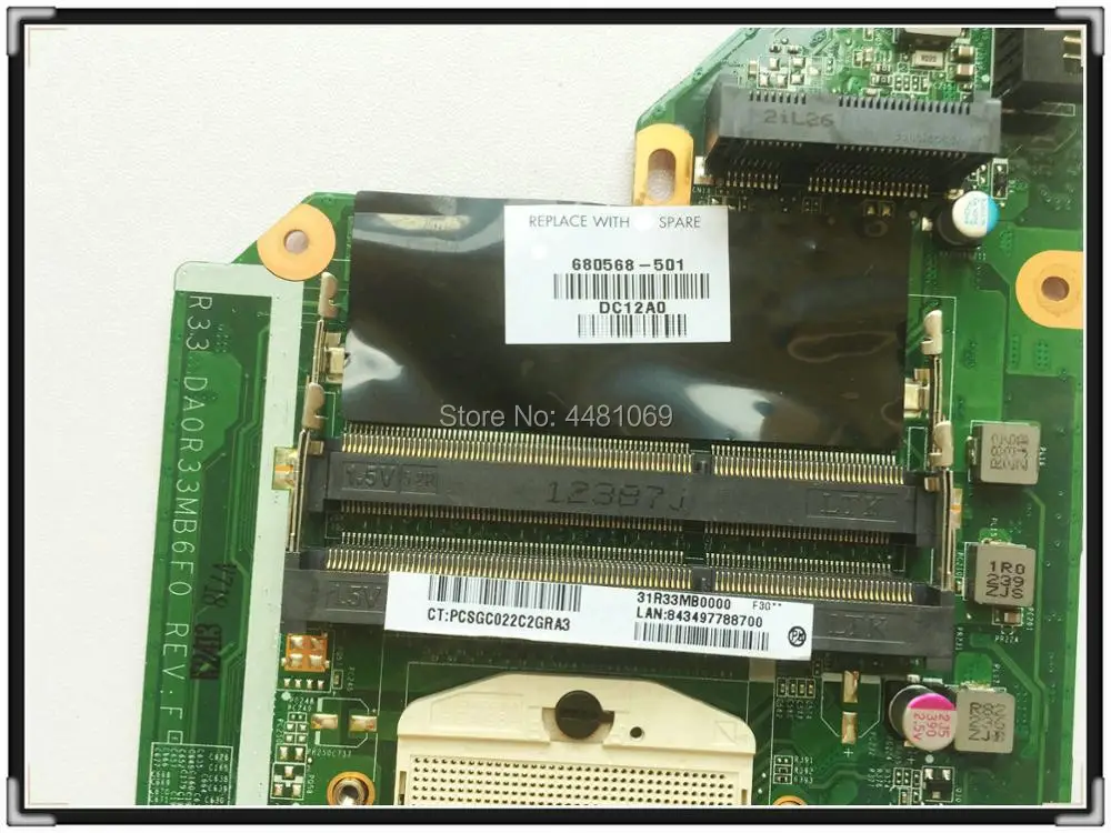 DA0R33MB6F0 для HP Pavilion G4-2000 G6-2000 материнская плата ноутбука 680568-501 680568-001 HM76 DDR3 DA0R33MB6E0