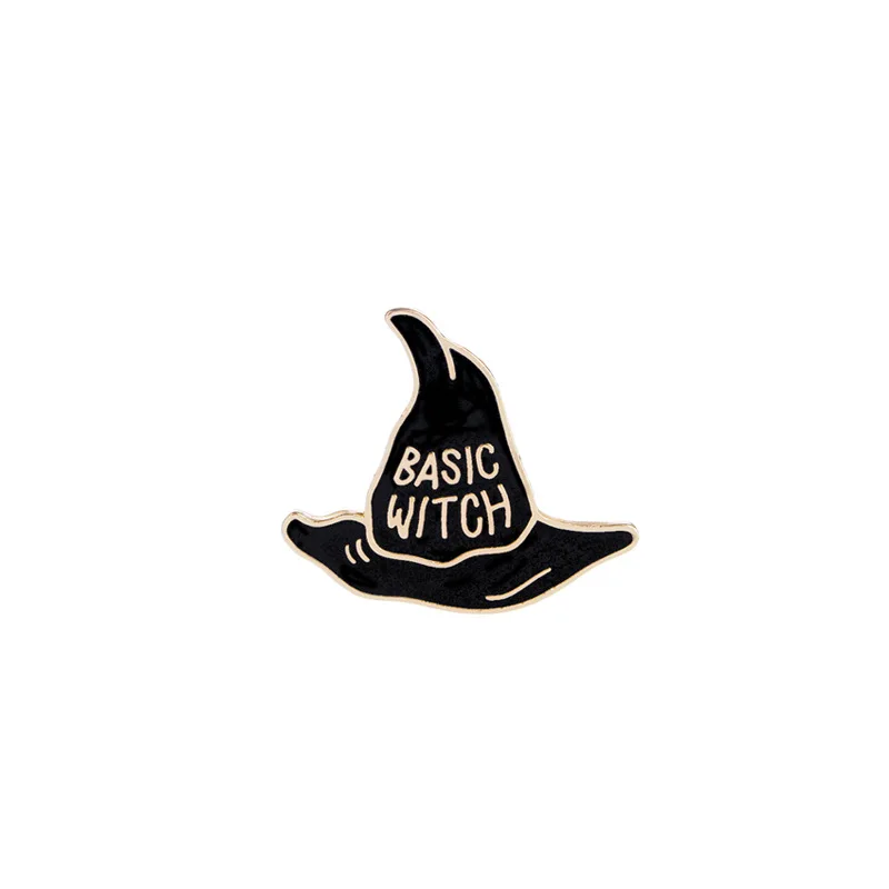 black harry brooches Hp Magic cap Броши основные булавки ведьмы для женщин и мужчин Ювелирные изделия Подарки фильм Гарри Брош Spilla Brosche черный и синий - Окраска металла: black harry brooches