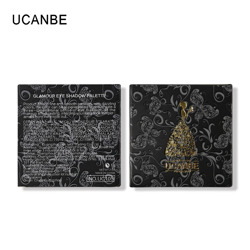 UCANBE Shingle матовые тени для век 8 цветов Алмазный блеск палитра теней для век металлическая Золотая пудра телесный блеск пигмент Duo хром макияж