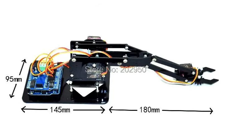 Акриловый ручной робот механика 4 DOF набор для обучения 4DOF DIY Arduino 1
