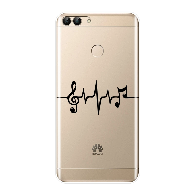 Мягкий чехол для телефона Huawei P10 P20 P8 P9 Lite 2017 музыкальный силиконовый