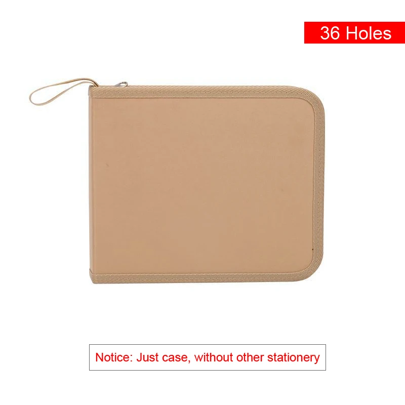 Khaki-36 Holes Холст 36/48/72 Отверстия пенал профессии школьный пенал коробка для мальчиков и девочек художественный маркер чехол для хранения канцелярских принадлежностей - Цвет: Khaki-36 Holes