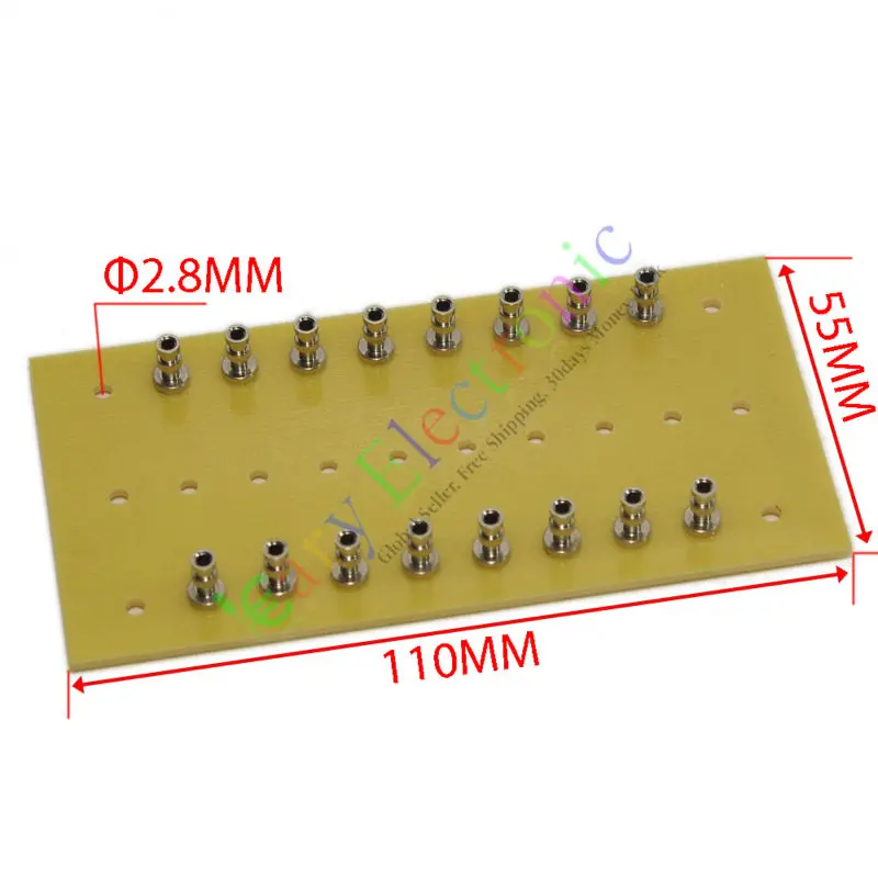 20 шт. МЕДНАЯ НИКЕЛИРОВАННАЯ Стекловолоконная револьверная Клеммная полоса 16