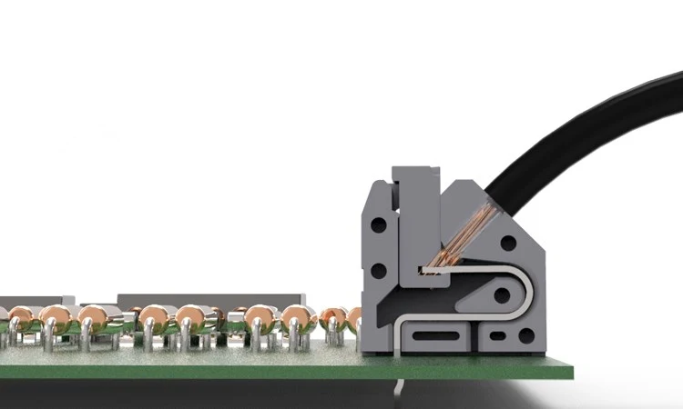 Пружинный PCB Соединительный терминал KF250-2.5mm/2,54 мм/3,5 мм/7,0 мм расстояние бесвинтовой пружинный пресс-терминал может быть соединен 250A/250B