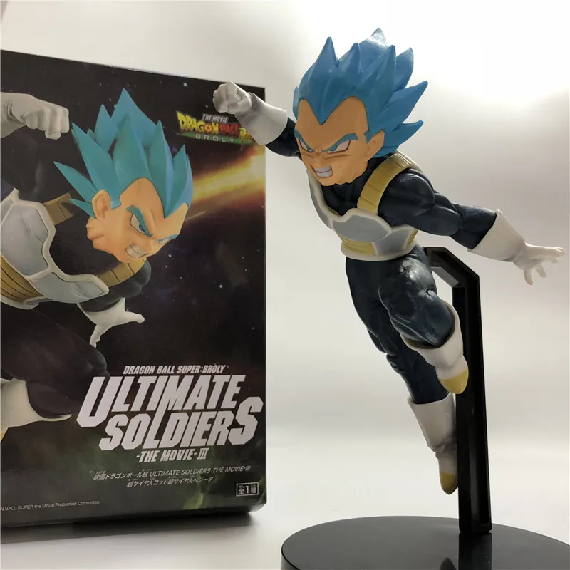 Dragon Ball Z темно-синяя Gogeta Goku Vegeta Ultimate Soldier Movie Ver. Против Супер броли битва ПВХ экшн-фигурка Драконий жемчуг зет 23 см