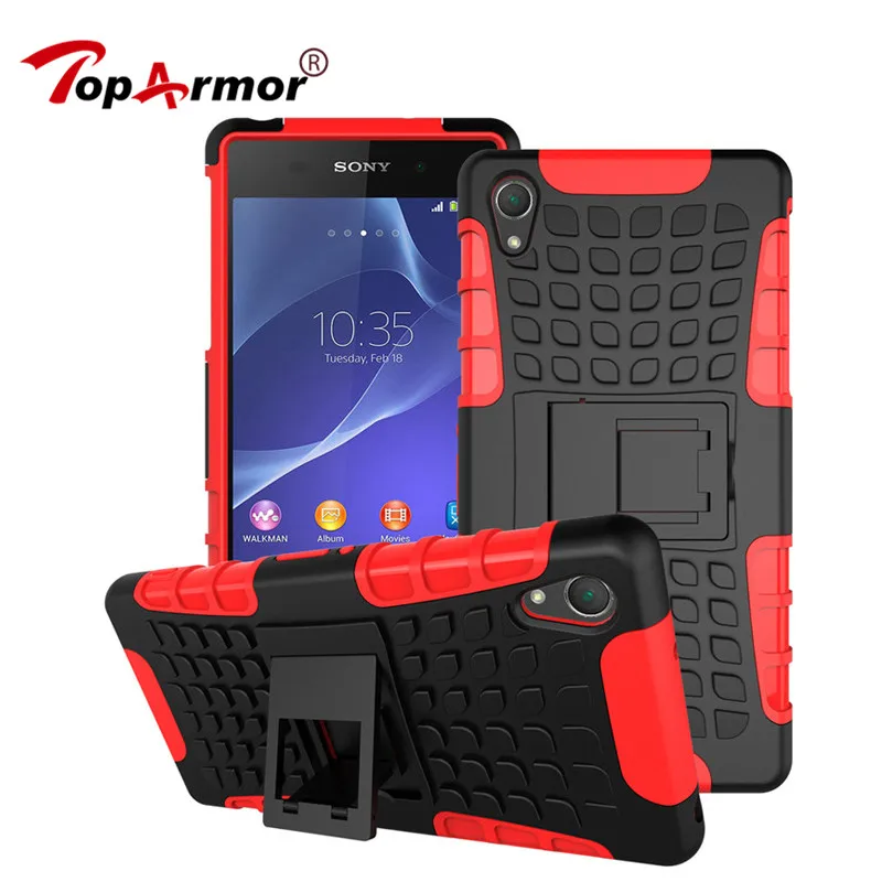 Чехол TopArmor для Sony Xperia Z2 5 2 дюйма сверхмощный ПК + Гибридный ударопрочный чехол из