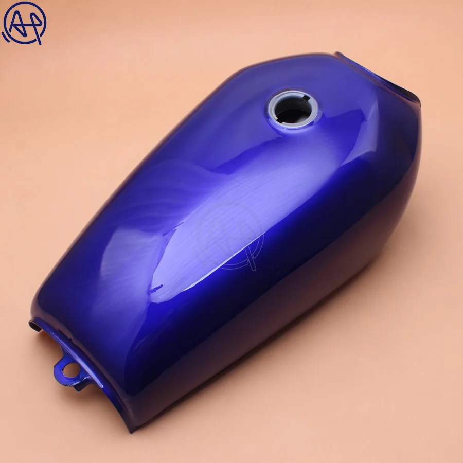 Мотоциклетный темно-синий газовый бак 9L Cafe Racer Прозрачный Универсальный