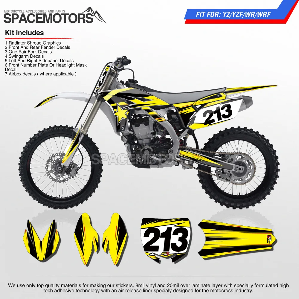 Набор стикеров для мотоцикла велосипеда dirtbike mx fmx трюков YF WR WRF YZ F X 96 15 3 м