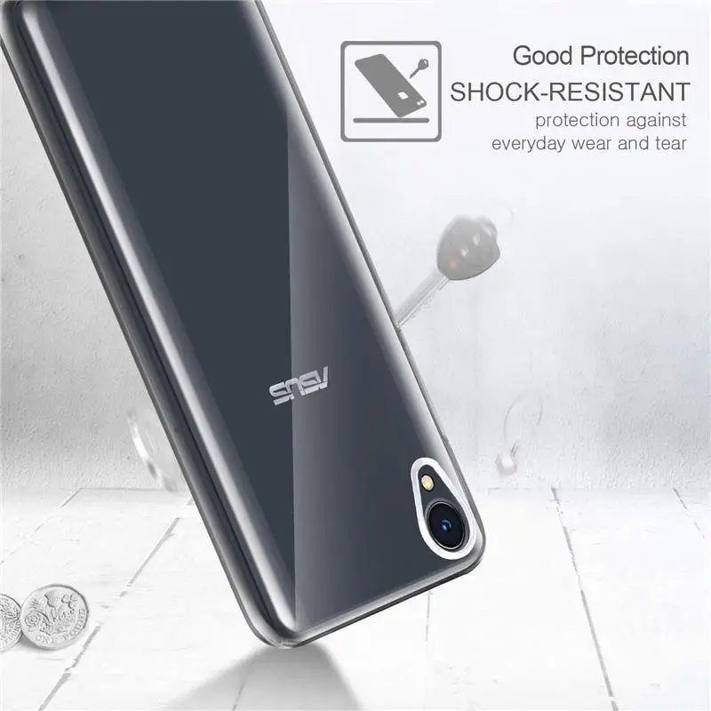 Чехол для Asus ZenFone Live L1 ZA550KL силиконовая прозрачная задняя крышка чехол телефона ASUS