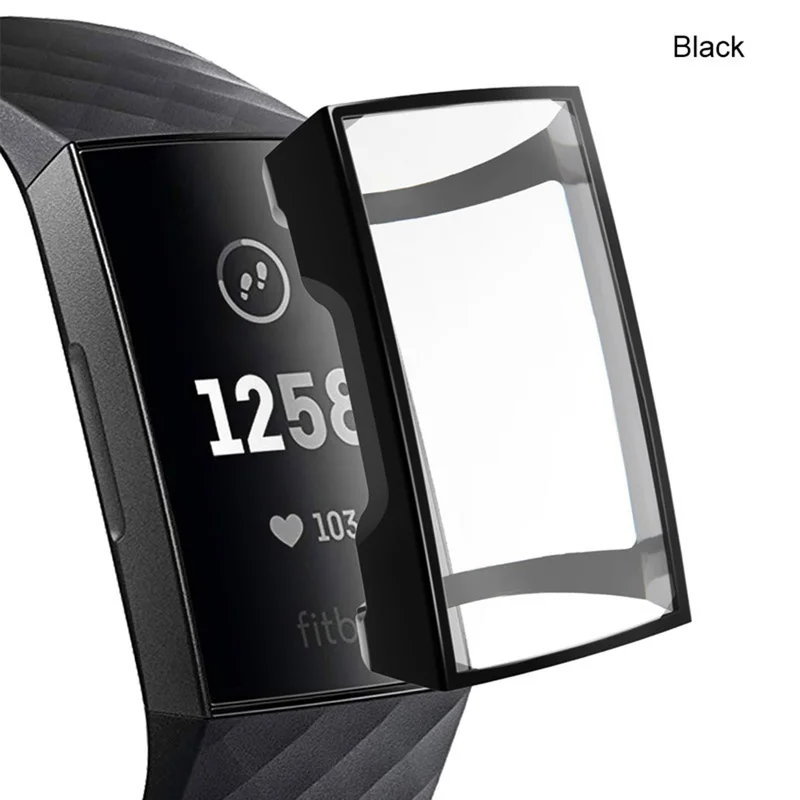 Для Fitbit Charge 3 Band Smart Watch 5 цветов для Чехол Мягкий защитный силиконовый из ТПУ