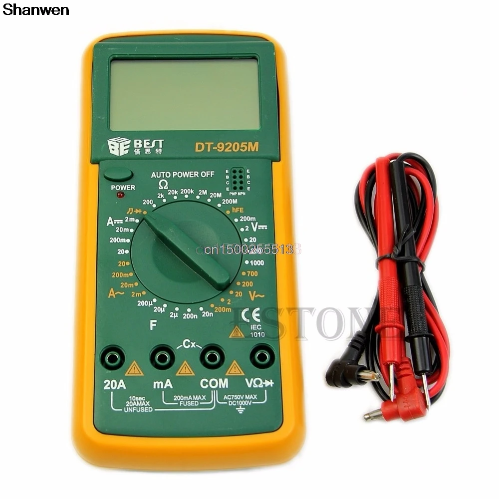 

Newest DT9205M Digital Multimeter Voltmeter Ohmmeter Ammeter Capacitance Tester