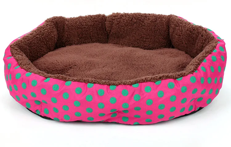 Dogbaby теплый мягкий, для собак кровать подходит домашний Кот, кролик восьмиугольная кровать домашняя Подушка Корзина для маленького, небольшого питомца - Цвет: rose red