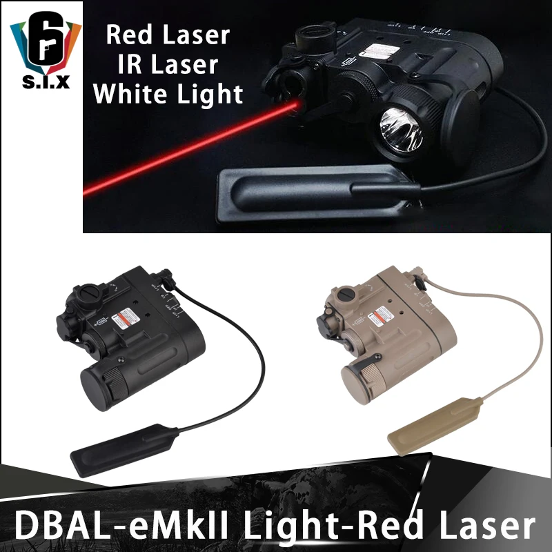 Tactical Surefir Airsoft DBAL D2 Light Red Laser IR Llight eMkII Dot Infrared Flashlight Weapon Light|Подсветка для оружия| |
