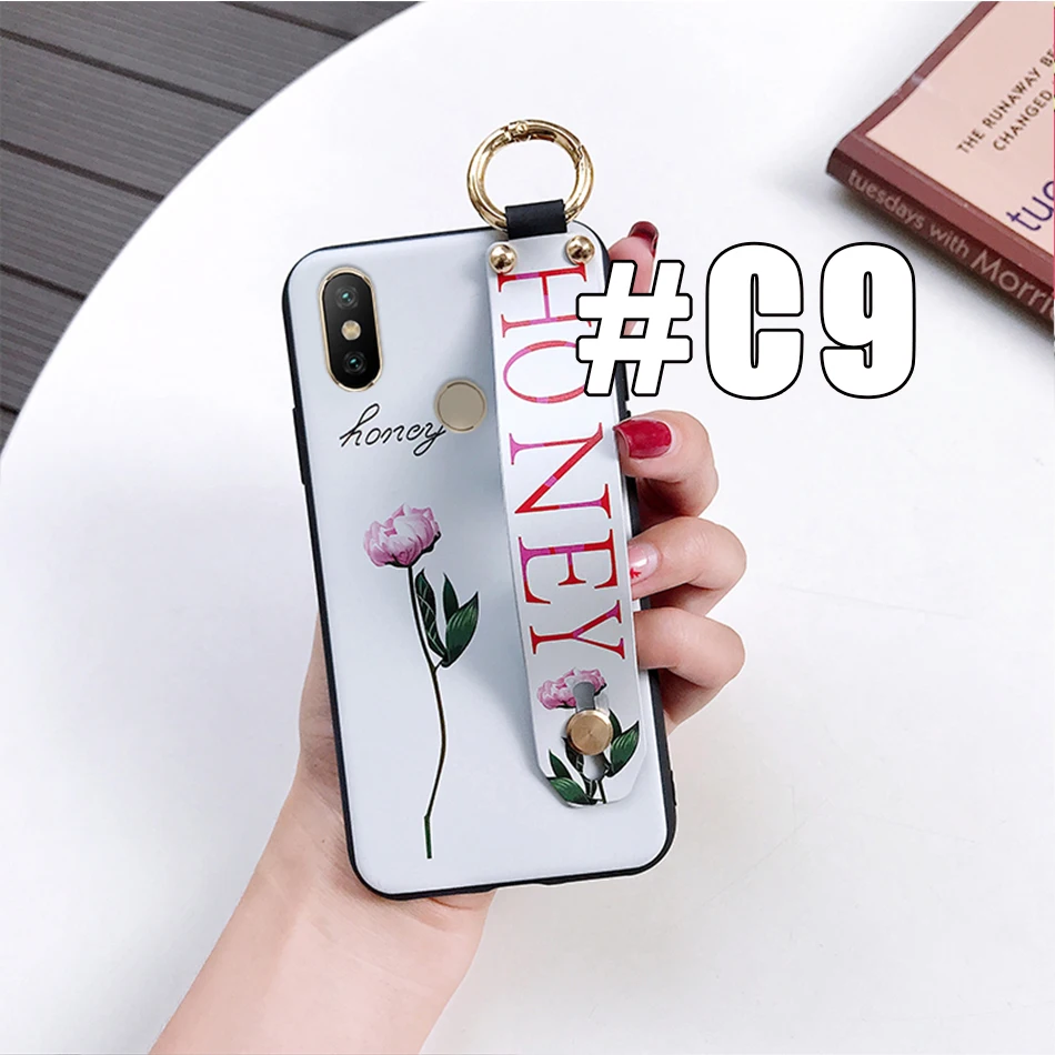 C9 Для Red mi Note 8/Note 7/Note 5 Pro/6X/A2/mi 8/5 Plus/S2/Y2 модный ремешок с подставкой Чехол для телефона для Xiaomi mi 9/A2 Lite/Red mi 6 Pro - Цвет: C9