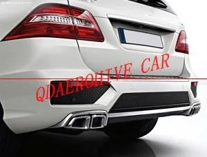 Выхлопные трубы QDAEROHIVE наконечники выхлопной задняя губа для Mercedes Benz W221/W164/W251 S300