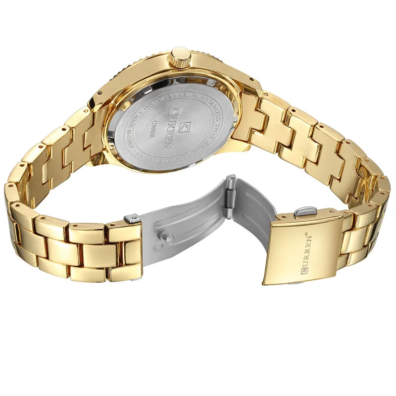 Relogio feminino роскошные Брендовые женские часы Curren золотые ювелирные изделия из