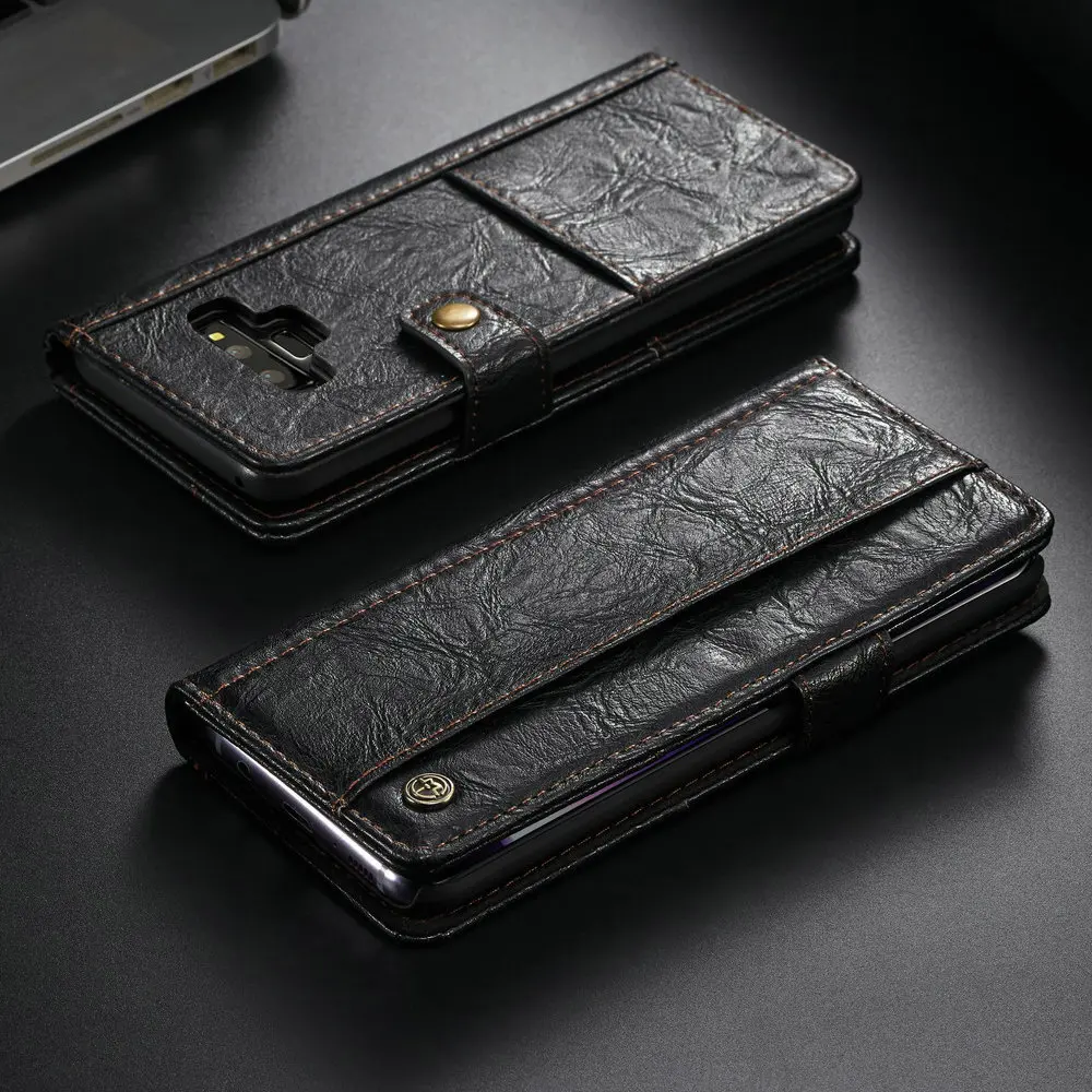 Чехол мне чехол для samsung Galaxy Note 9 S9 S8 S10 плюс S10e Роскошный кожаный чехол-книжка в стиле "Ретро" с карманом для карты с откидной крышкой для samsung Note9 8