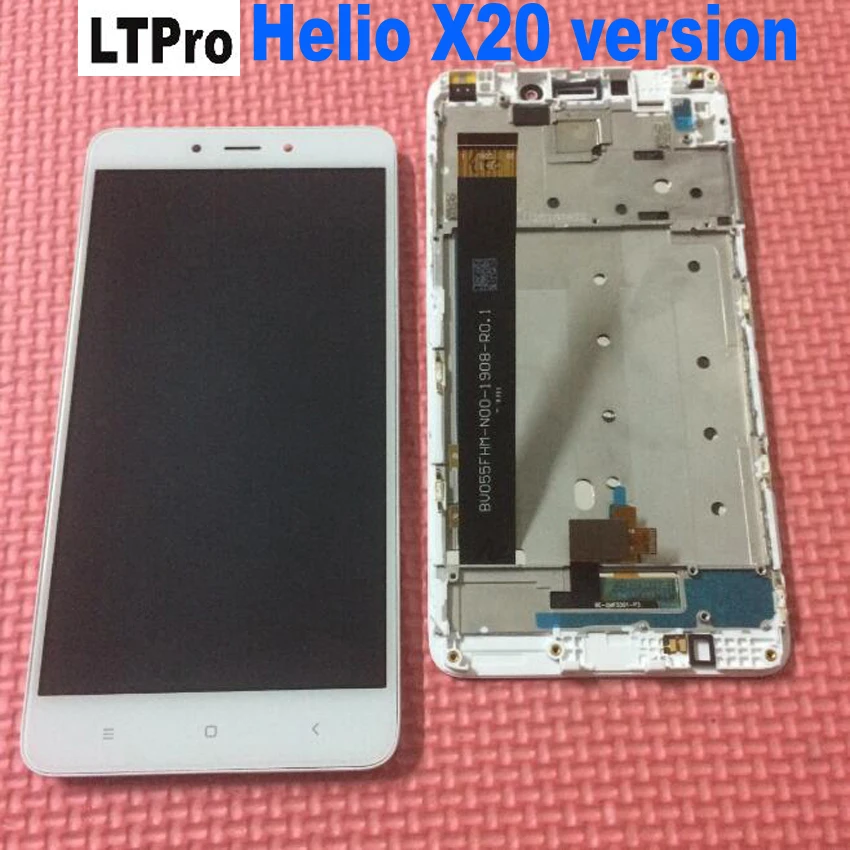 

100% Warranty LCD Display Touch Screen Digitizer Assembly with frame For Xiaomi Redmi note 4 Hongmi Note4 Mtk Helio Version