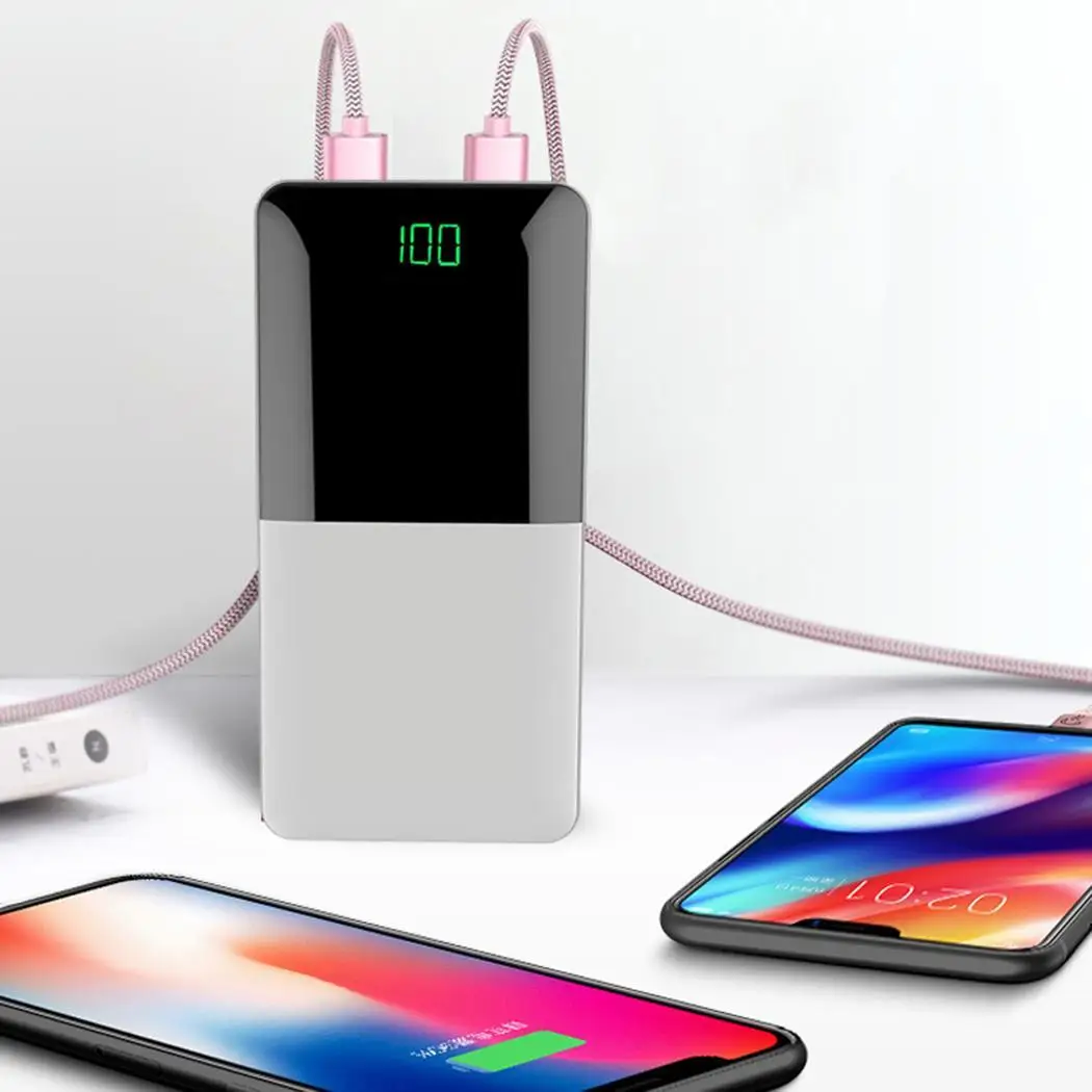 Мобильный цифровой и 2а USB 5 в 10000 мАч x большой разъем дисплей Выход ёмкость банк