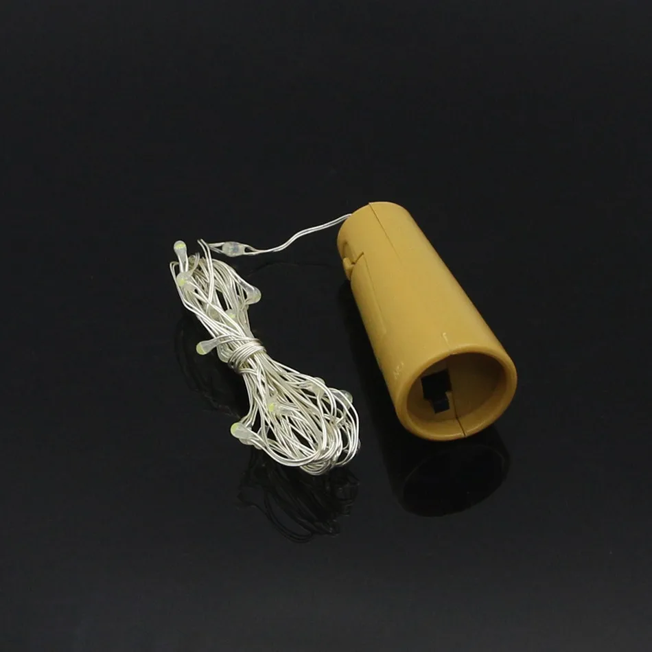 Светодио дный 2 м 20 LED Silver Wire водостойкие светодиодные струсветодио гирлянды для