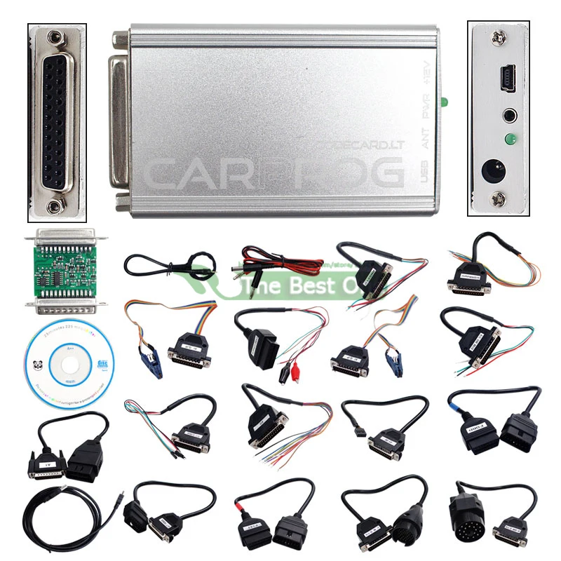 Новейший Carprog V10.93 полный 21 адаптер для автомобиля Prog 10,93 ECU чип тюнинг 10,05 ECU Программатор подушка безопасности IMMO инструмент сброса
