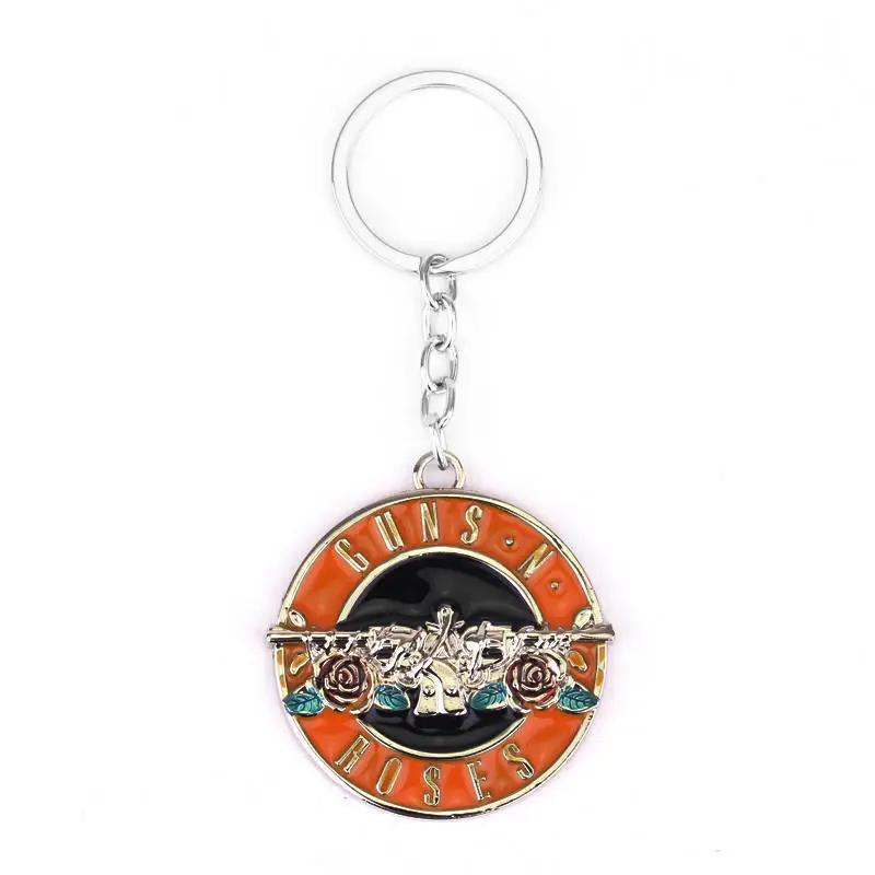 Мода музыкальная группа НРГ Пистолеты n' Roses брелок металлический Брелоки для