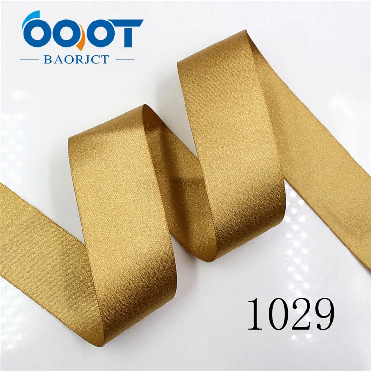 1029 OOOT BAORJCT 1712293, 38 мм, 10 ярдов, двухсторонняя Золотая лента, термопереводная печать, свадебные аксессуары, сделай сам материал - Цвет: 1029