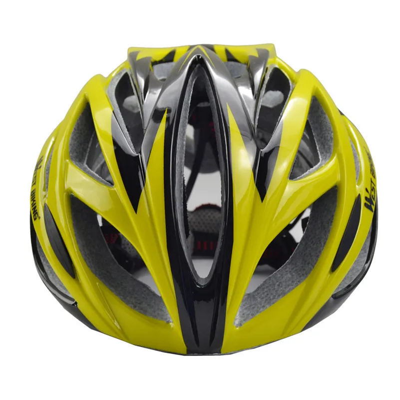 Yellow WEST BIKING 21 Air Vents, велосипедные шлемы отверстия наслаждаться велосипедный шлем для езды на велосипеде, MTB гоночный велосипед Capacete углерода EPS Регулируемая Защита шлемы - Цвет: Yellow