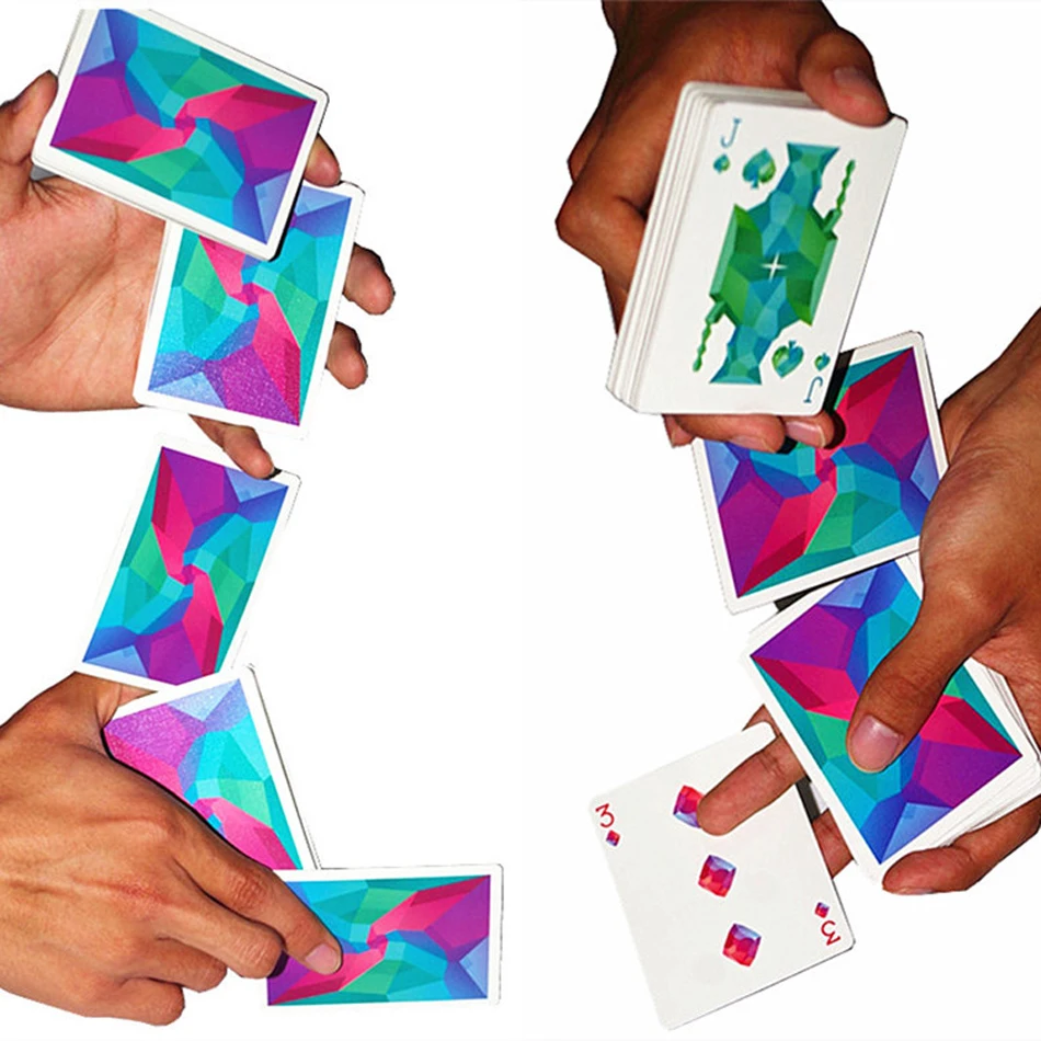 54 шт. коллекция игральных карт Cardistry черная основа бумага для покера творческие