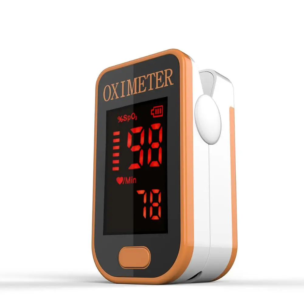PROF4ORANGE PRO-F4 палец пульсоксиметр, для медицинских и ежедневного спортивные, Пульс пульса крови кислородом SPO2 Насыщенность монитор, CE-прохладный черный - Цвет: PROF4ORANGE