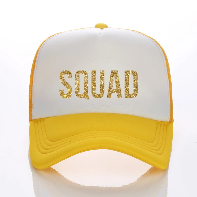 Кепки тракеры с принтом в виде отряда и букв для девичьвечерние вечеринки леди