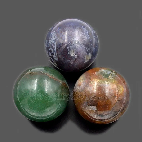 34 Indian Agate 1 шт. 50 мм натуральные драгоценные камни круглый шар кристалл лечебная Сфера массаж рок камни декор модные ювелирные изделия дизайн - Цвет: 34 Indian Agate