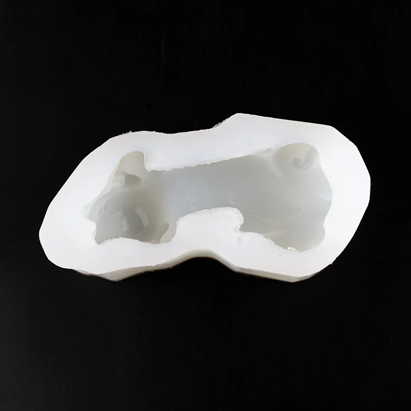 Силиконовые Мыло плесень 3D Милые Лежащая собака форма свеча ручной работы плесень шоколад яркие украшения инструменты