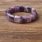 Lingxiang лунный камень желтый тигровый глаз натуральный камень браслет, каменный браслет ювелирные изделия для женщин и мужчин счастливые руки