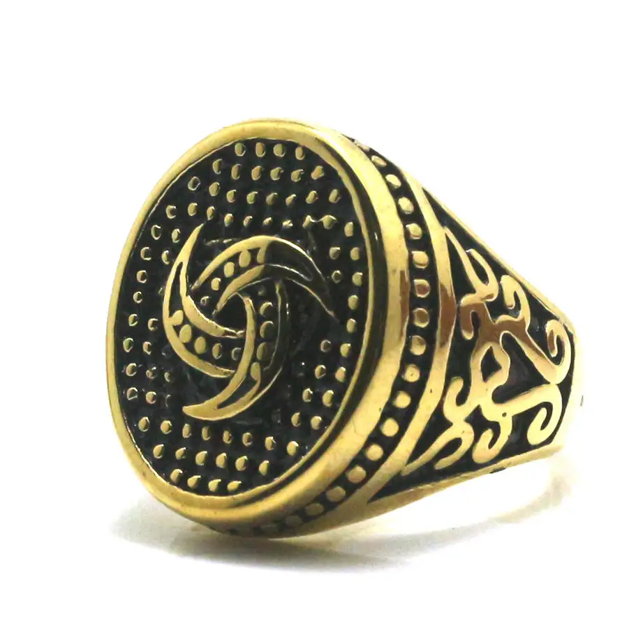 Кольцо ветряной мельницы из нержавеющей стали 316L в стиле панк Готика |