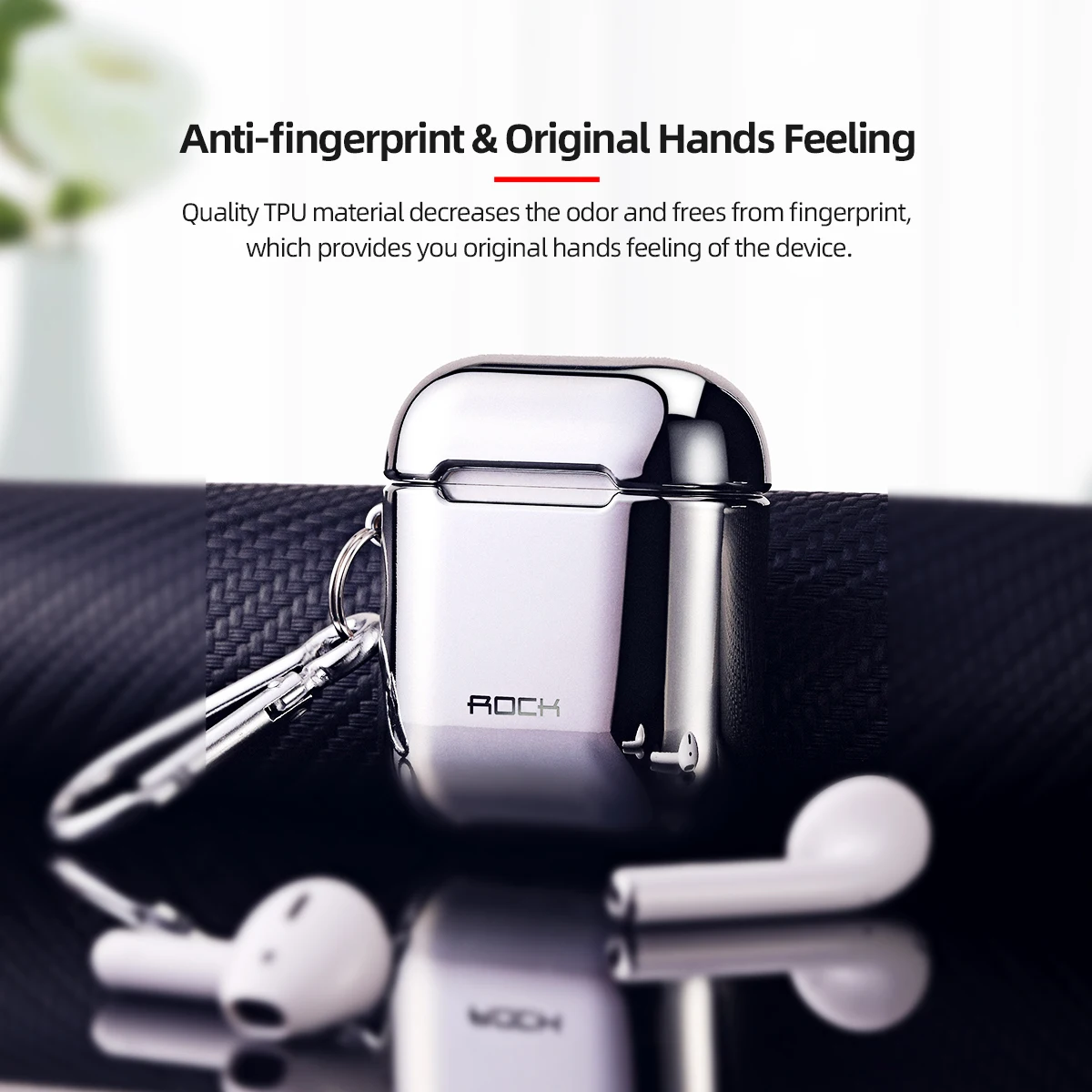 ROCK гальванический защитный чехол для AirPods жесткий наушник оболочка для Apple AirPods 1 2 Чехол с гальваническим покрытием аксессуары